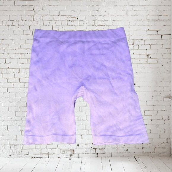 NWT ANWND Running Jogging Exercise Yoga Shorts Lilac - Picture 1 of 4